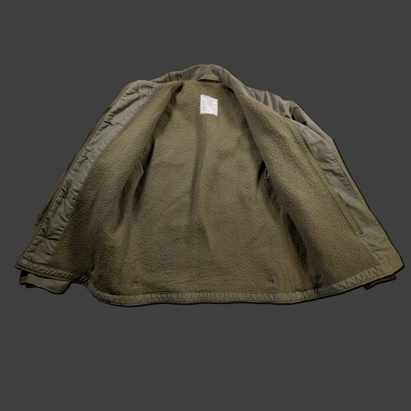 1980s Military Cold Weather Deck Jacket Medium USS Independence CV-62 - Picture 2 of 9